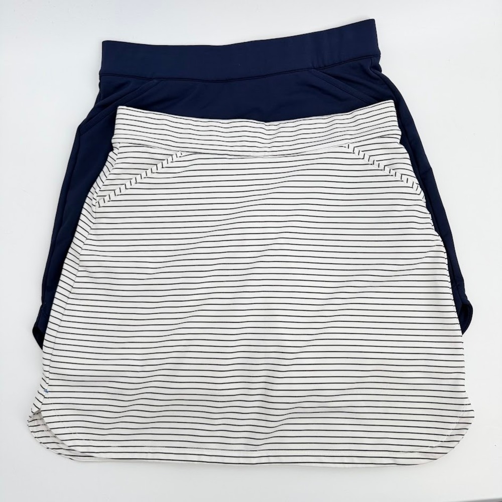 Peter Millar Skort Lot of 2 Women's M Performance UPF 50+ Golf Pickleball Sporty